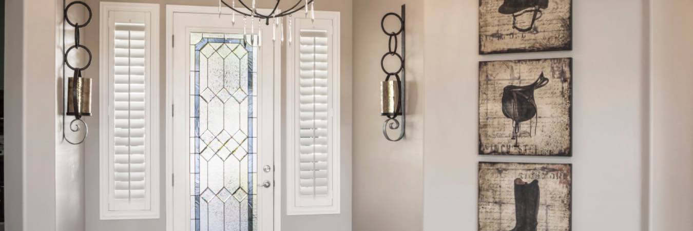 Sidelights with Plantation Shutters